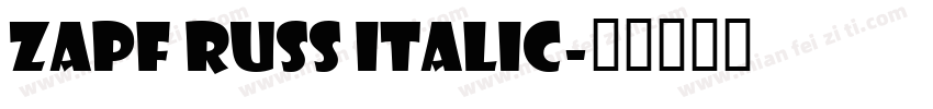 Zapf Russ Italic字体转换